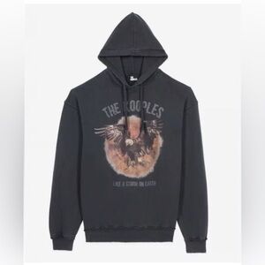 Black hoodie with serigraphyl The Kooples Sweatshirt Man